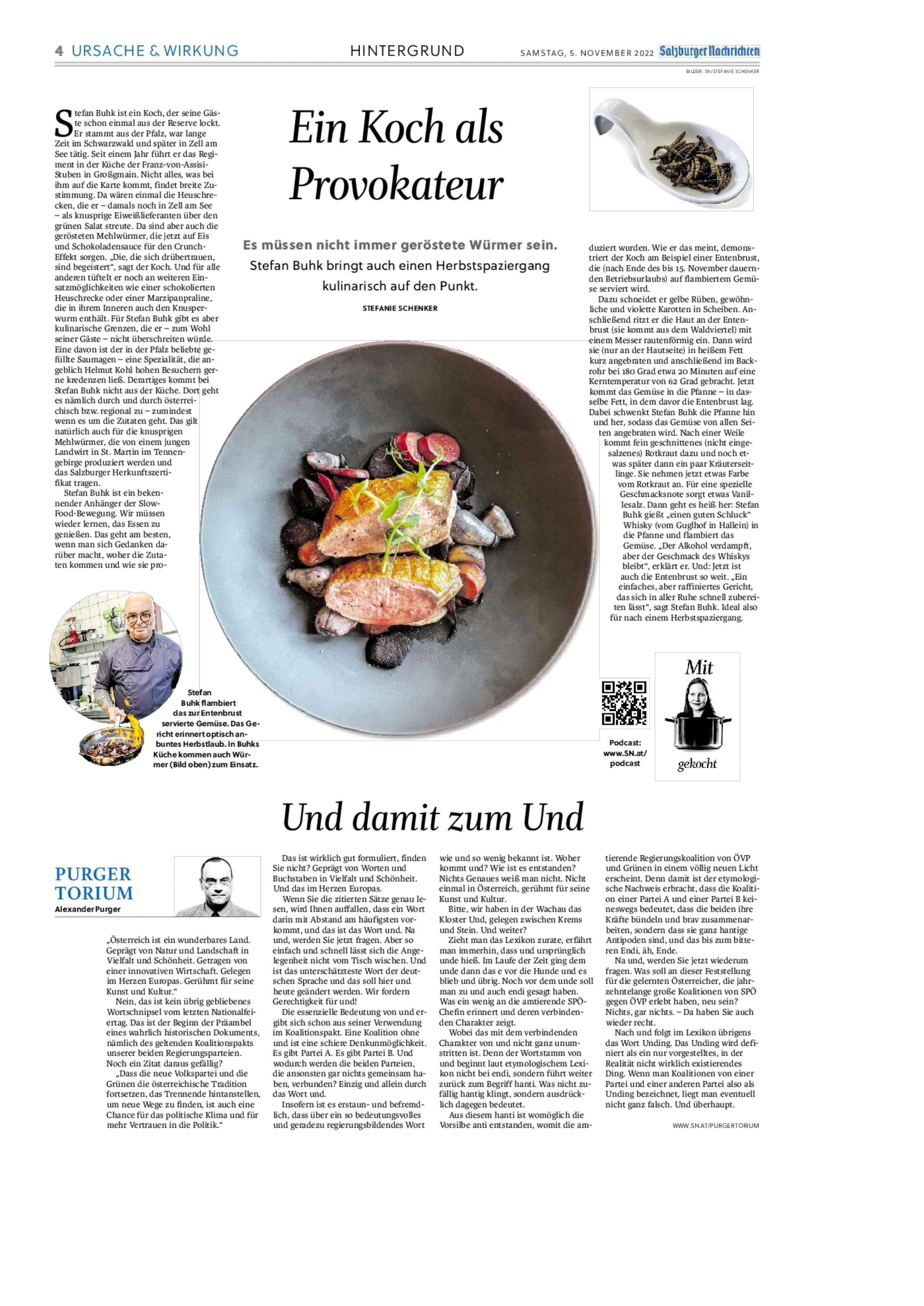 Salzburger Nachrichten Artikel Stefan Buhk